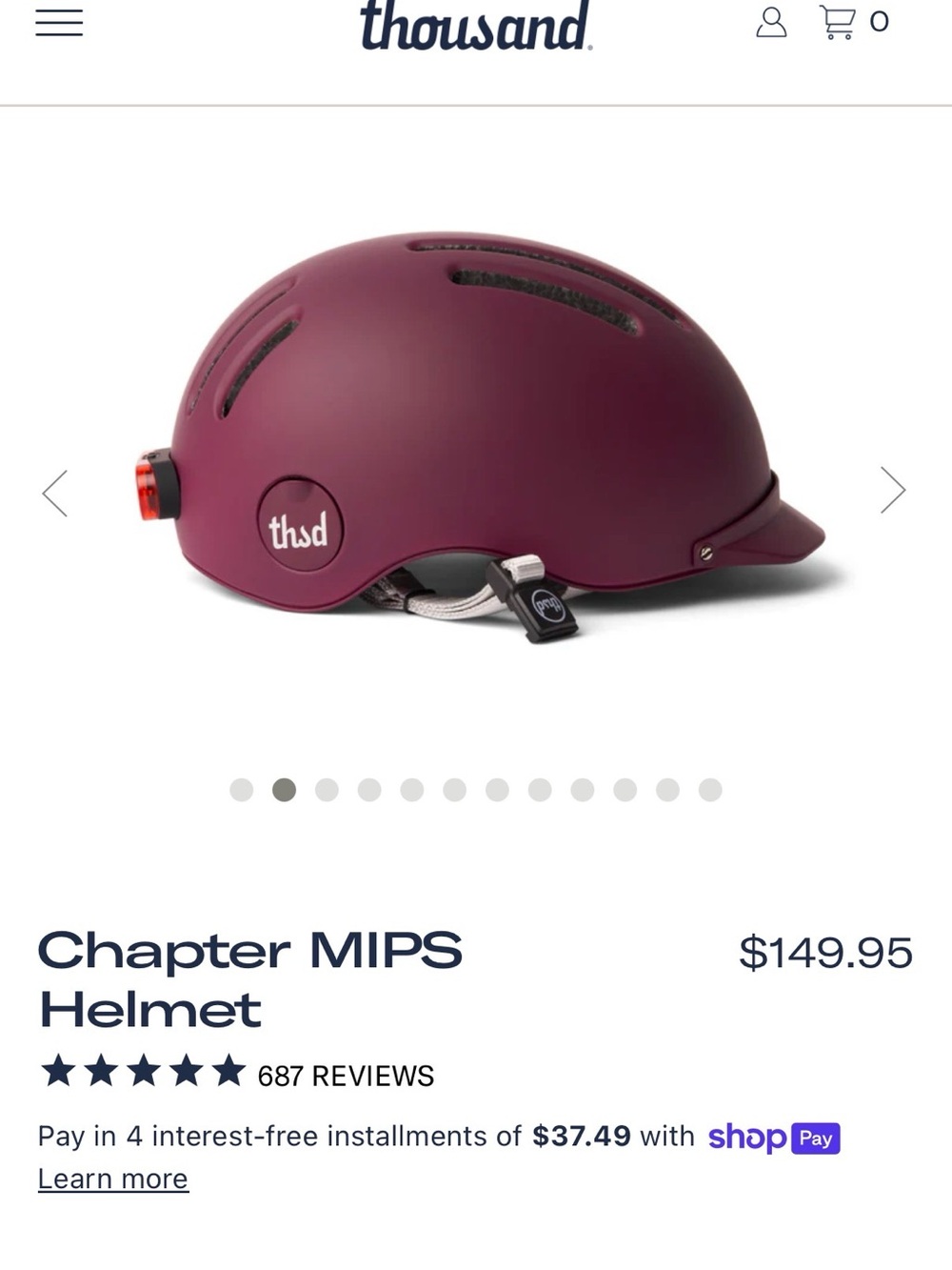 Chapter MIPS Helmet — Deep Burgundy